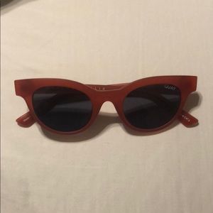 Kylie Jenner X Quay red cat eye sunglasses